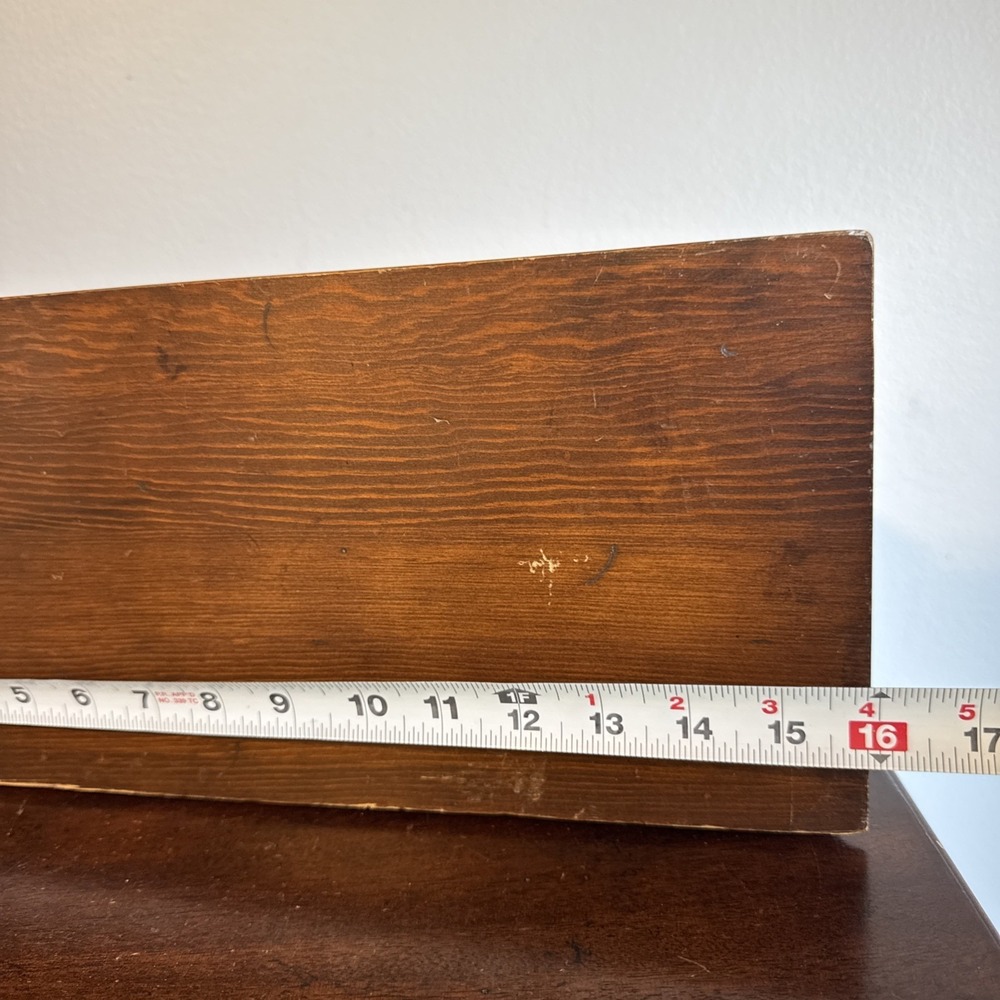 16" Vintage Wood Wall Mount Shelf Country Cottage - Picture 8 of 14